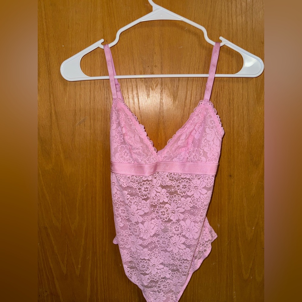 PINK Victoria's Secret Lace Chemise in Soft Pink